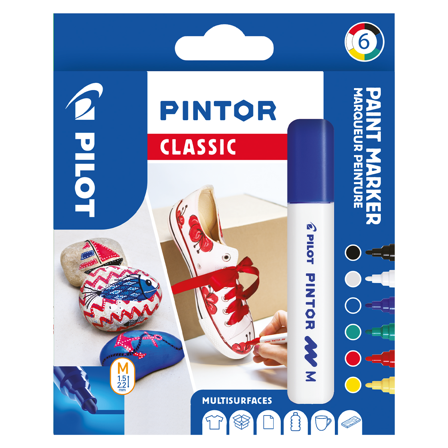 Pilot Pintor Medium 6-pack Classic