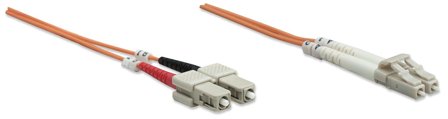INTELLINET Fiber optic patch cable LC-SC duplex 2m 50/125 OM2 multimode
