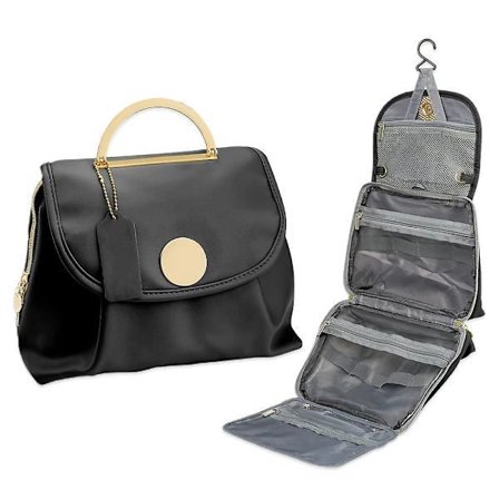 Vanntett vask kosmetisk veske oppbevaringsveske med krok reisevennlig toalettmappe hengende veske.