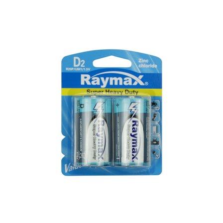 Batteri Raymax D/R20P 2 st zink