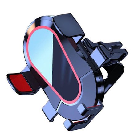 Biludluftningsmobiltelefonholder 360 graders stativtilbehør rød