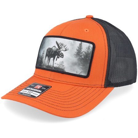 Hunter - Orange trucker Kasket - Big Moose Wide 112 Split Orange/Black Trucker @ Hatstore