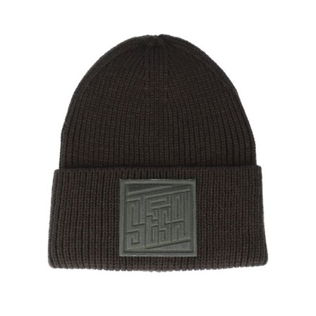Stetson - Grön cuff Beanie - Embossed Badge Cuff @ Hatstore