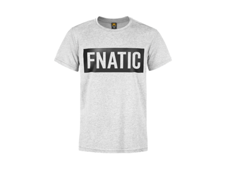 Fnatic Box Logo Tee, Light Melange Grey