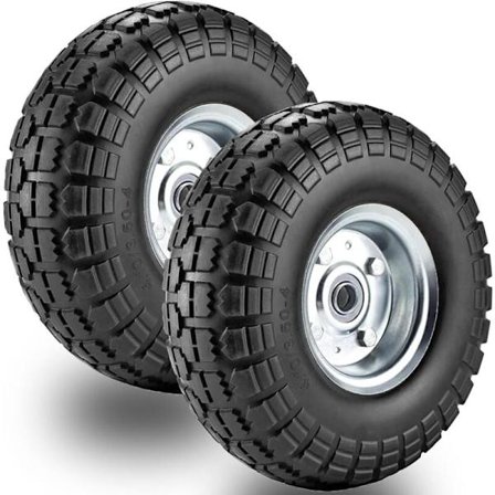 2 stk. Gummihjul for trillebår 4.10/3.50-4 (260 x 83 mm) [GPA]