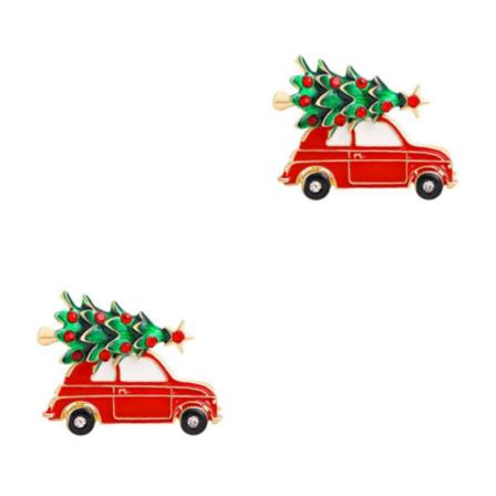 1/2/3/5 Stift Brosch Skjorta Kvinnor Tillbehör Jul Krage Present Bil Typ A 2Set Car Type A 2Set