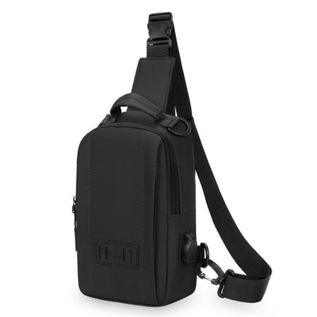 Oxford brystveske herre skulderveske SVART black