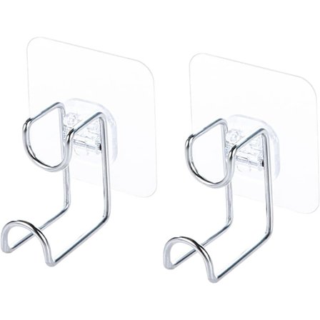 Självhäftande krok 2 stycken Badrumsvägg Självhäftande krok Handdukshållare B