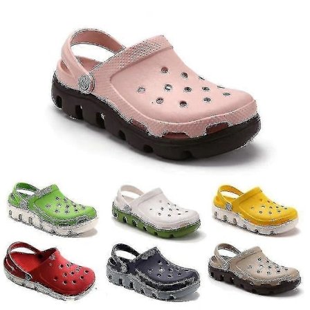 Klassiska Crocs slip-ons för män och kvinnor, sommarsandaler, träskor och slip-ons