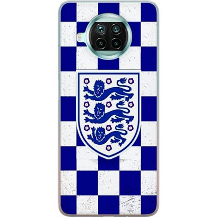Yhteensopiva Puhelinkuori Xiaomi Xiaomi Mi 10T Lite 5G Graafinen shakkiruudukkokuviointi sinisellä ja valkoisella, klassisella heraldisella vaakunall