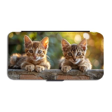 Söta Kattungar Samsung Galaxy S10 Plus Flip Mobilfodral