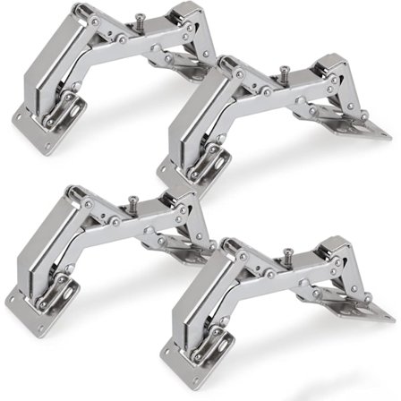 4-pack, Skåpdörrsgångjärn Dörrgångjärn Skåpgångjärn 170 Grader, med Buffertdämpning