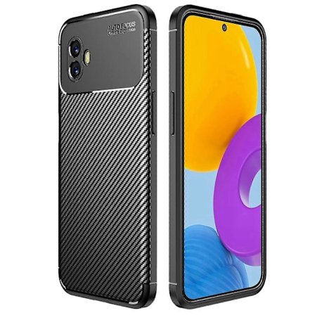 För Samsung Galaxy Xcover 6 Pro 5G Kolfibertextur Reptåligt Mjukt TPU-telefonfodral Anti-fall Baksida