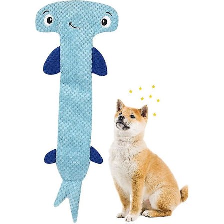 Pivdyr i plys til hunde mod kedsomhed, ingen fyldte hajer, blødt hundelegetøj, uforgængeligt hundelegetøj til små, mellemstore og store hunde