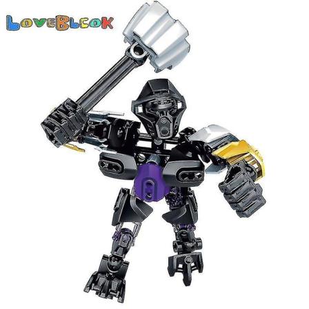 Bionicle Mini Protector Of Earth Actionfigurer Robotbyggstensleksaker Set för Kids Boy Christmas