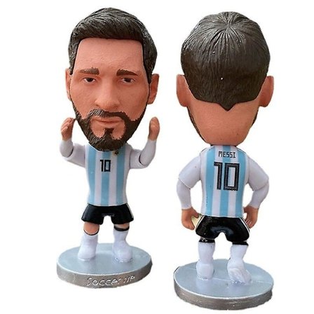 2022 VM Argentina Lionel Messi Atlet Mini Action Doll Sports Model Doll Fodboldstjerne (FMY)