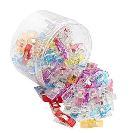 100 stykker Syning Klips Plastik Gør-det-selv Handværk Hækling Strik Tøj Klips