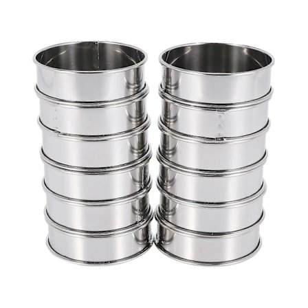 Terteringer Rustfritt Stål Runde Muffinsringer Crumpetringer Former