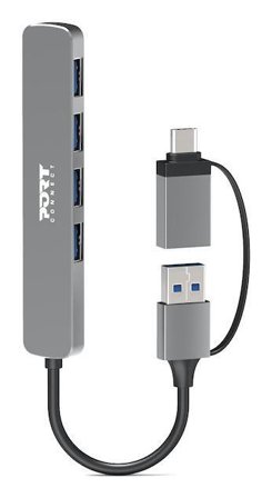 PORT DESIGNS HUB USB 4 PORTS 3.0 SLIM COMBO for BtoC