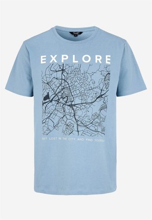 Cellbes of Sweden - T-shirt med tryck - blå - för herrar - XXL