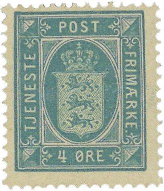 Danmark 1879 - Tjenestemærke AFA 5 - Ubrugt