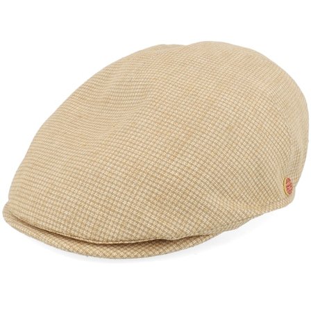 Mayser - Beige Flatcap Cap - Sidney Como Camel Flat Cap @ Hatstore