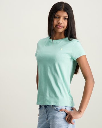 Polo Ralph Lauren Cotton Jersey Tee Grøn T-shirts Pige - Kids Brand Store