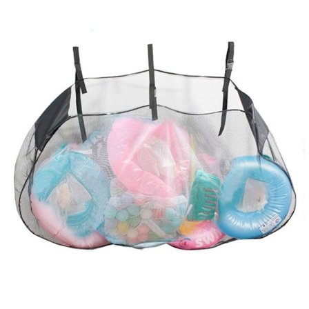 Pool förvaringsväska Staket Mesh SVART