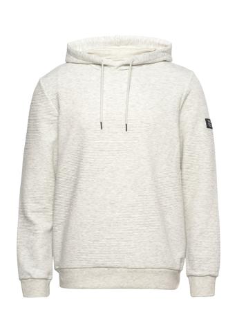 Structured Hoody Sweatshirt White Tom Tailor
