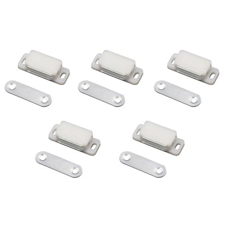 5PCS Skåp Magnet Spärr Dörrfångare VIT