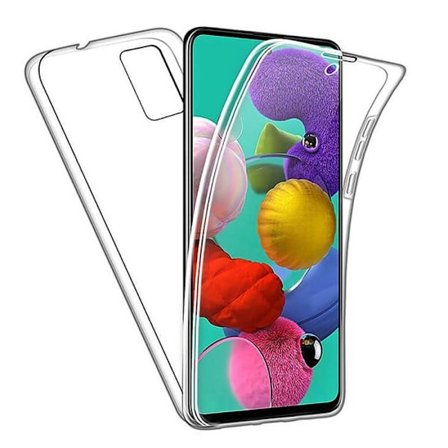 Heltäckande skal 360° - Kompatibel med Samsung Galaxy A81 Galaxy Note 10 Lite - Dubbel genomskinlig skydd