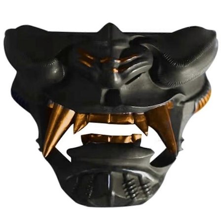 Katana Maske Vægholder Vægmonteret Stativ Japansk Sort Samurai [DB]