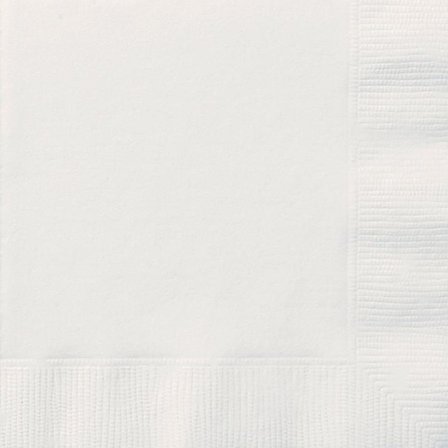 Valkoiset servetit 20-pack