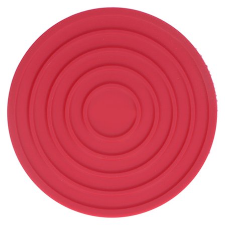 Köksunderlägg Livsmedelsklassad silikon Värmebeständig förtjockad design Rund bordstablett för restauranghem Röd