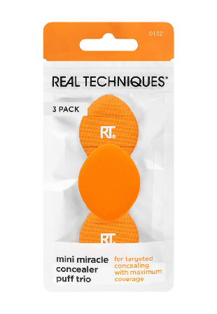 Real Techniques Mini Miracle Concealer Puff Trio Penslar & svampar Unisex 4G