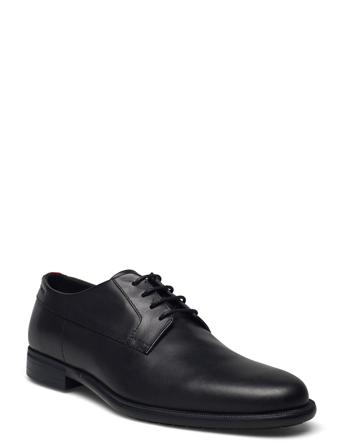 Kyron_Derb_Lt A Shoes Business Laced Shoes Sort HUGO