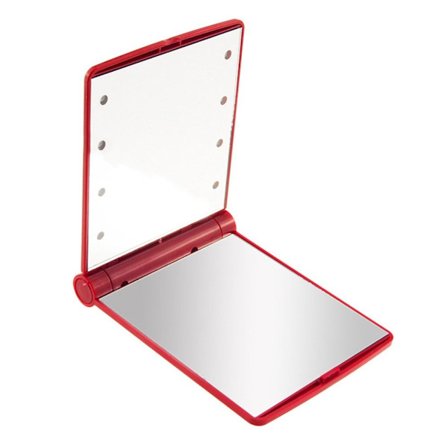 Makeup Spejl Rejsespejl RØD