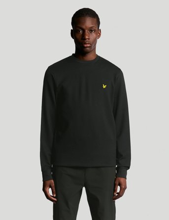 Lyle & Scott Sport Crew Neck Fly Fleece - Black - S