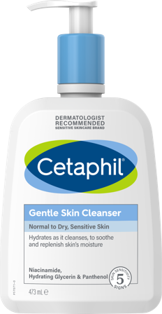 Cetaphil Gentle Skin Cleanser rens ansikt og kropp 473 ml