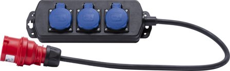 Gelia 4019044001 Grenuttag 400V, 3x230V, Anslutningsdon & kablar