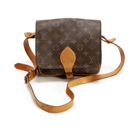 Louis Vuitton Vintage, Pre-owned Monogram Canvas Cartouchiere MM shoulder bag Bruin, Dames, Maat:ONE Size
