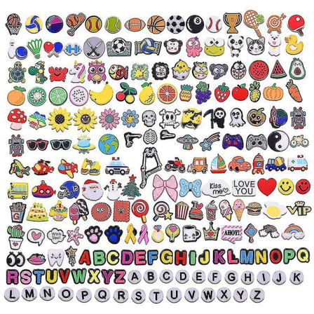 100 kpl kenkäkoristeita Croc Bubble Slides -sandaaleille ja -saappaille