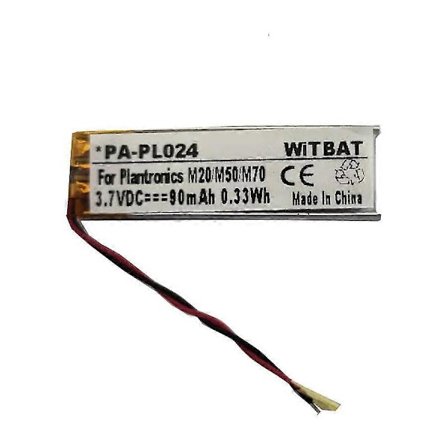Fantastisk Egnet Til Plantronics M20 M50 M70 M90 Bluetooth Headset Batteri