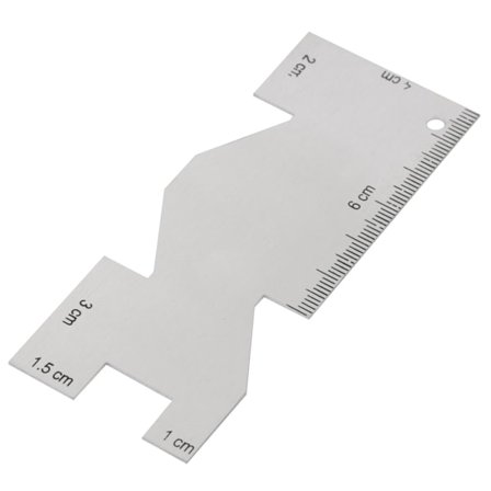 1 stk. Måleverktøy i metall Quilte linjal Syverktøy Tilbehør