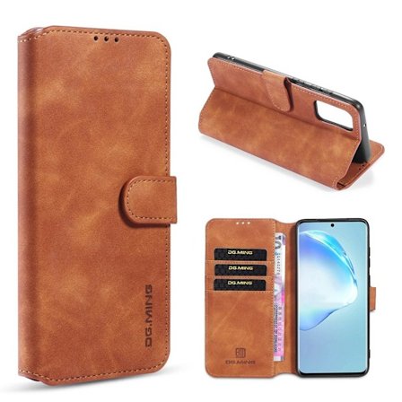 DG.MING Samsung Galaxy S20 Ultra Retro kotelot - Ruskea