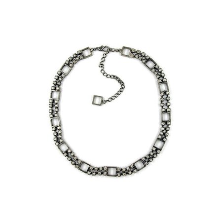 Halsband Antik Silver 2 Rader 32cm - Gl01065