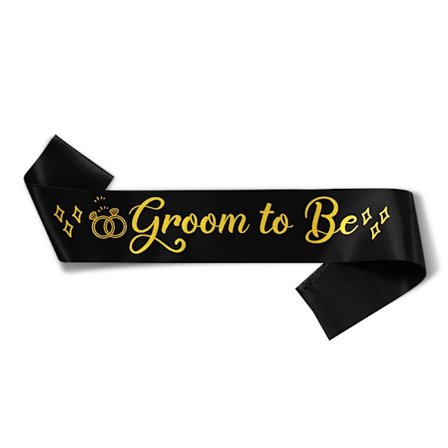 Brudgummens band och brudgummens band, dekorationer för singelfester