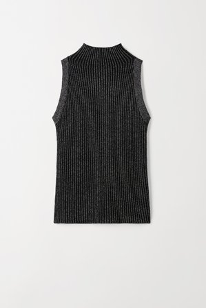 Soft Goat - Lurex Singlet - S - Black