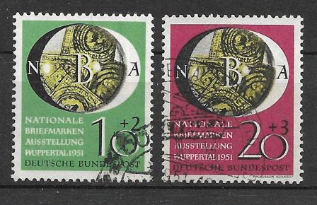 Vesttyskland 1951 - AFA 1104-05 - Stemplet