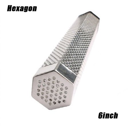 BBQ Grill Rostfritt Stål Rökrör Träpellets Kallrökarlåda Grilltillbehör 6 tum/12 tum